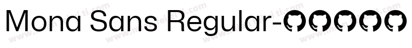 Mona Sans Regular字体转换